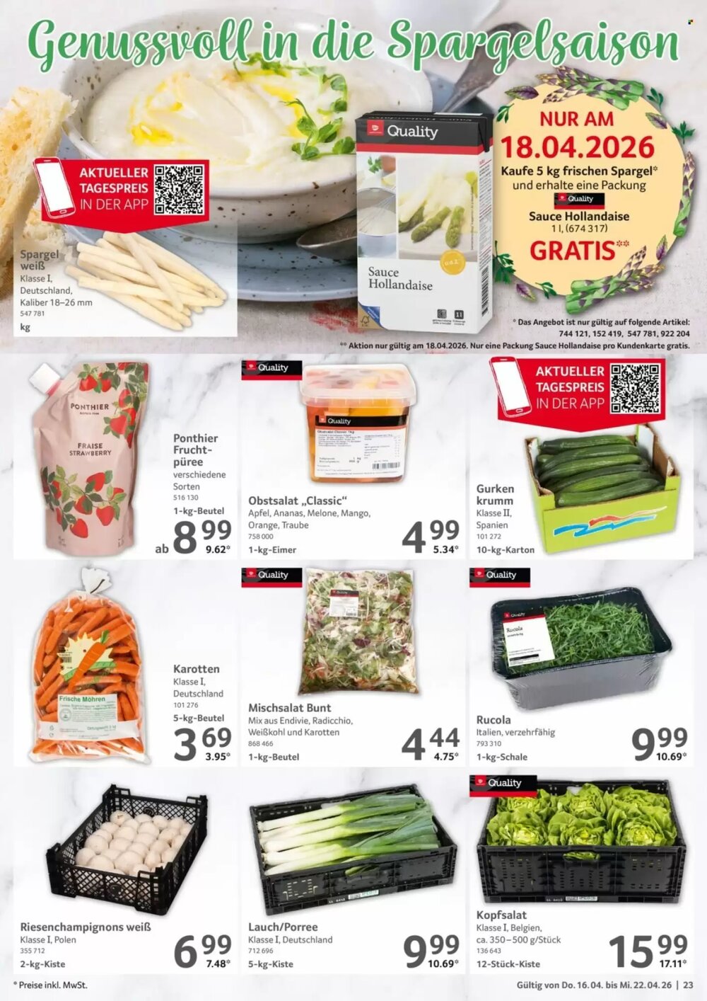 Selgros Prospekt (ab 16.04.2026) zum Blättern - Seite 23