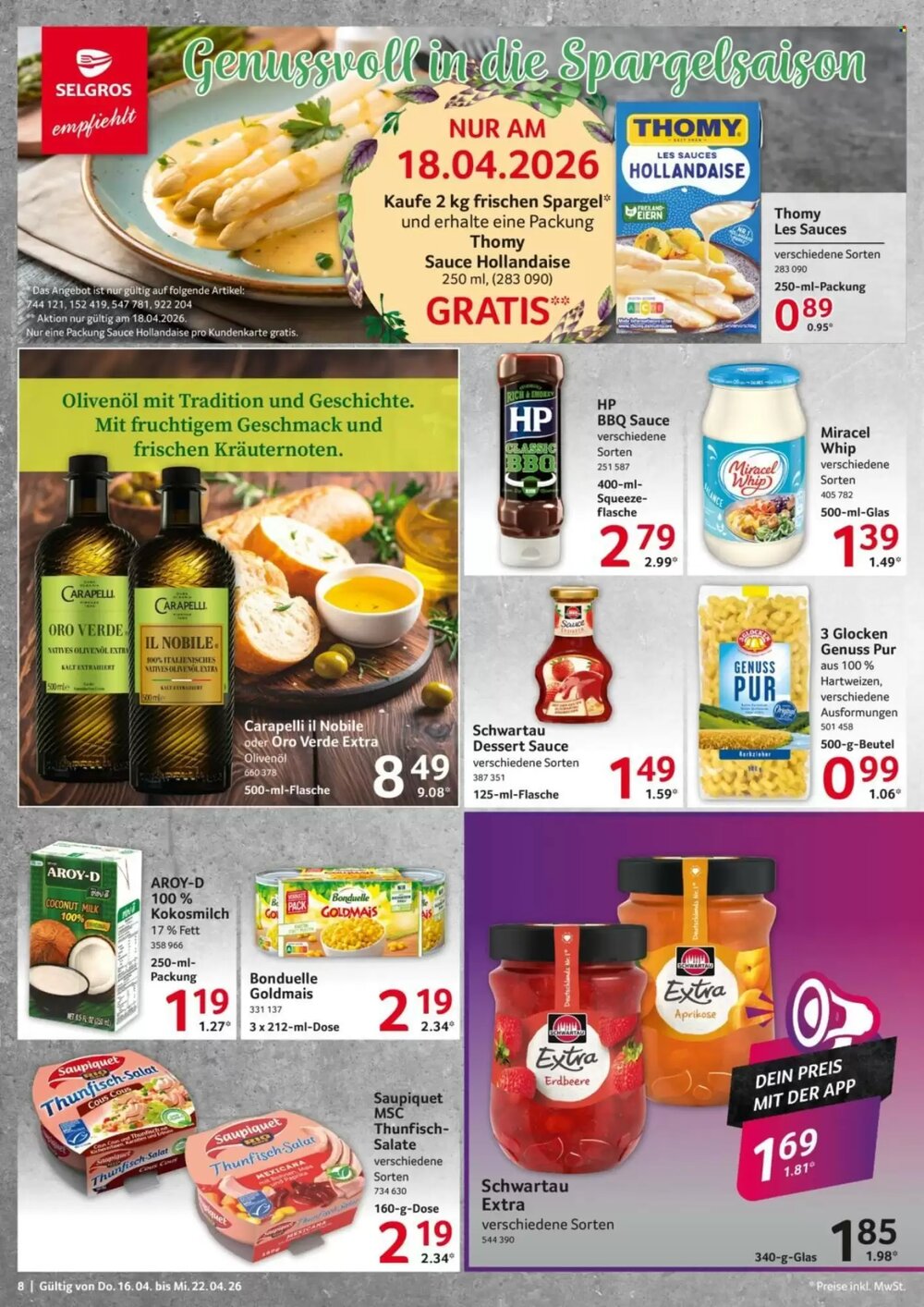 Selgros Prospekt (ab 16.04.2026) zum Blättern - Seite 8
