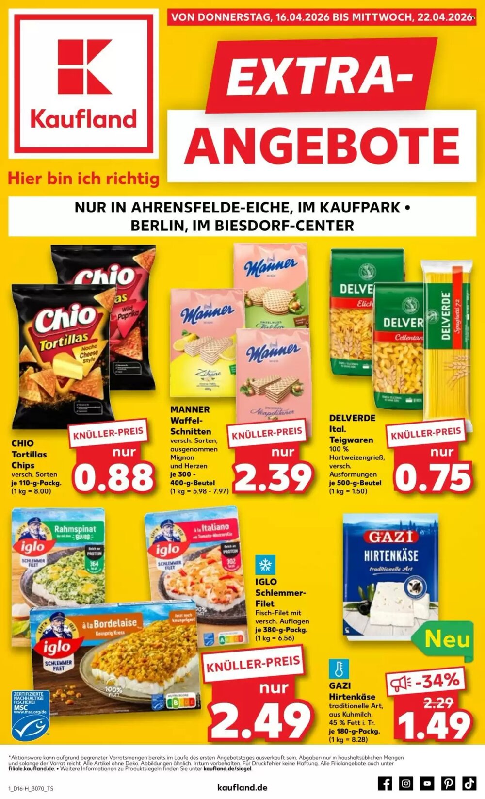 Kaufland Prospekt (ab 16.04.2026) zum Blättern - Seite 1
