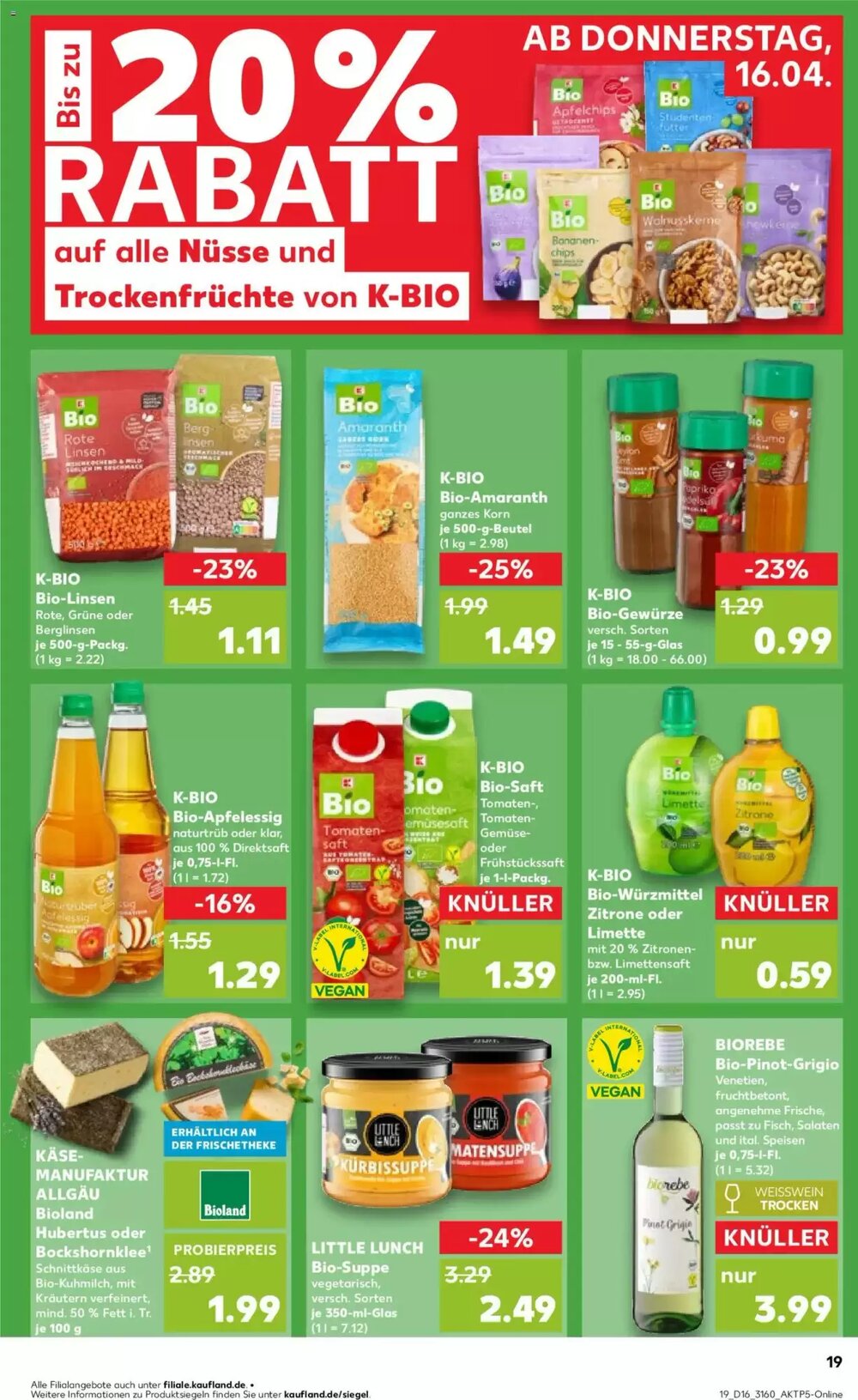 Kaufland Prospekt (ab 16.04.2026) zum Blättern - Seite 19