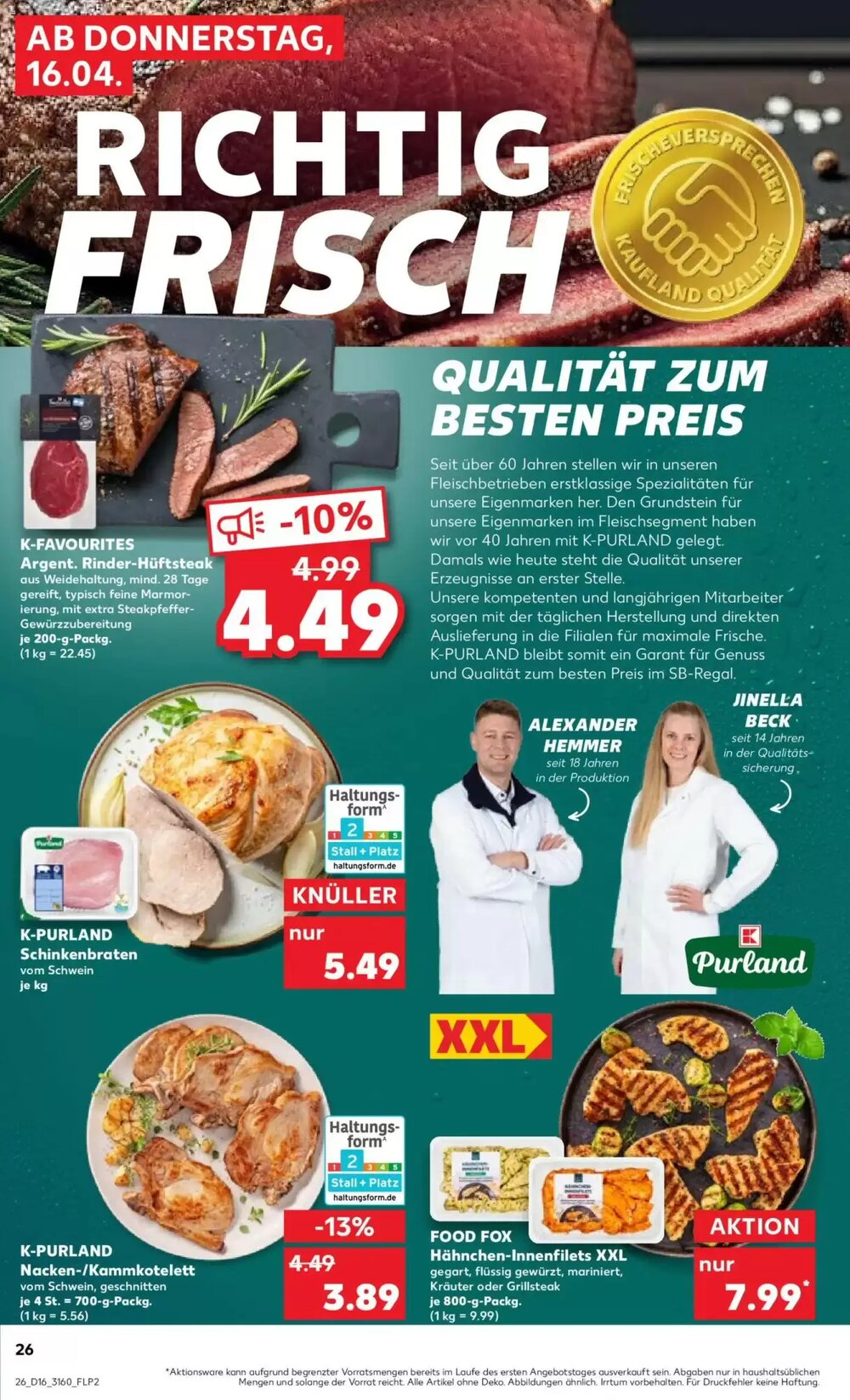 Kaufland Prospekt (ab 16.04.2026) zum Blättern - Seite 26