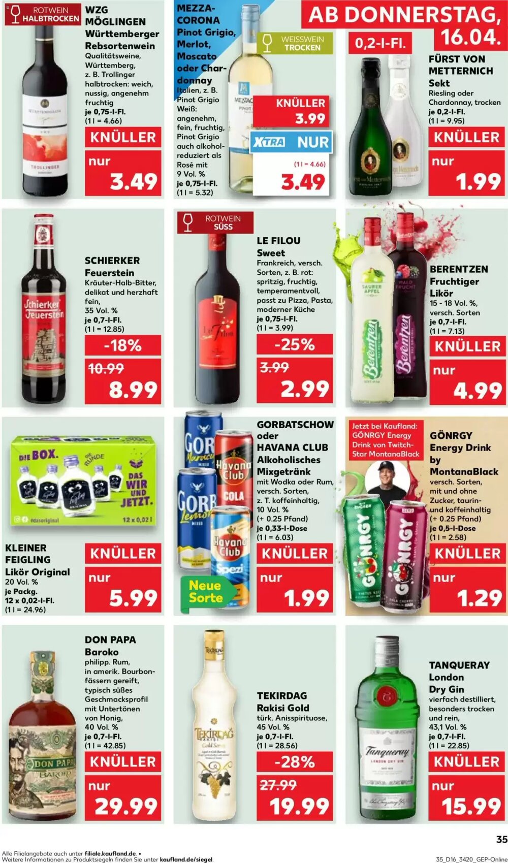 Kaufland Prospekt (ab 16.04.2026) zum Blättern - Seite 35