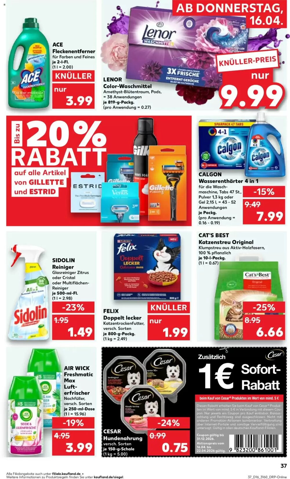 Kaufland Prospekt (ab 16.04.2026) zum Blättern - Seite 37