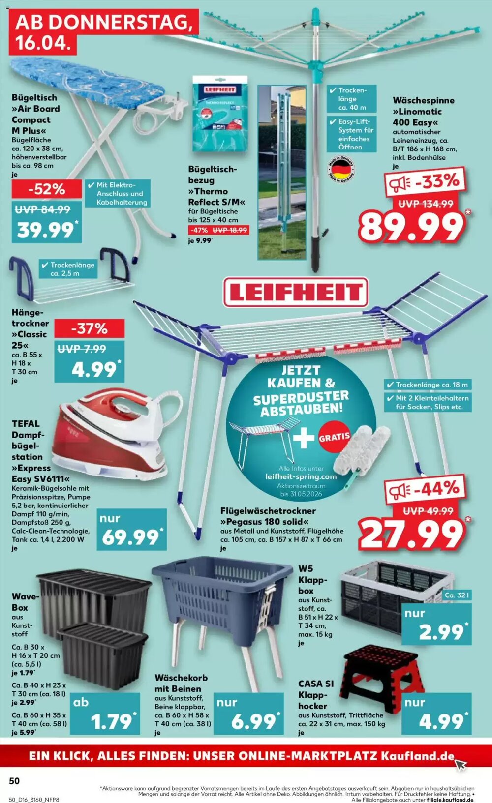 Kaufland Prospekt (ab 16.04.2026) zum Blättern - Seite 50