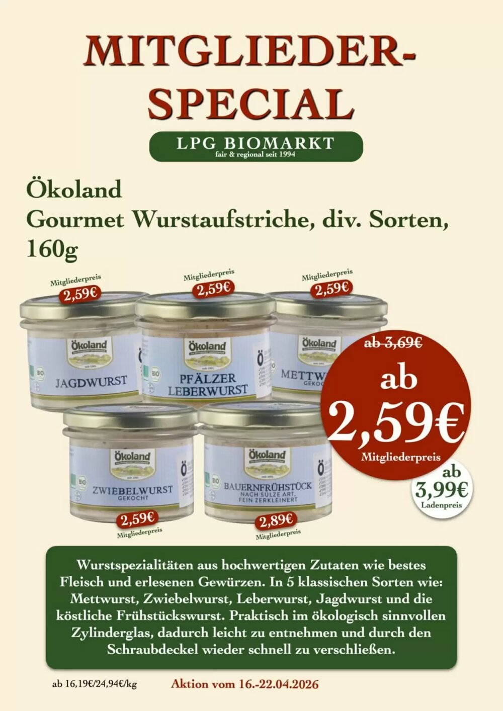 LPG Biomarkt Prospekt (ab 16.04.2026) zum Blättern - Seite 12