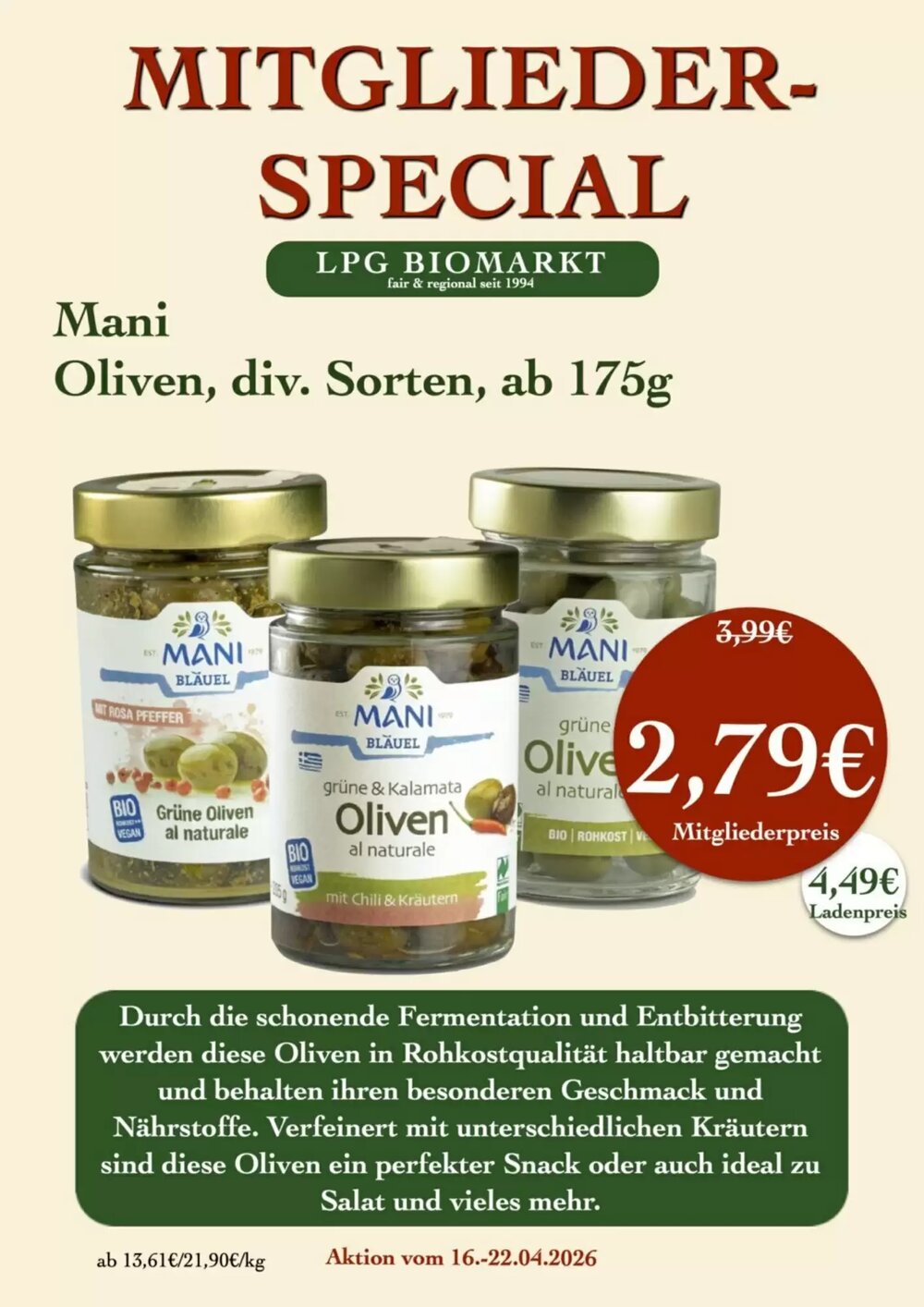 LPG Biomarkt Prospekt (ab 16.04.2026) zum Blättern - Seite 13