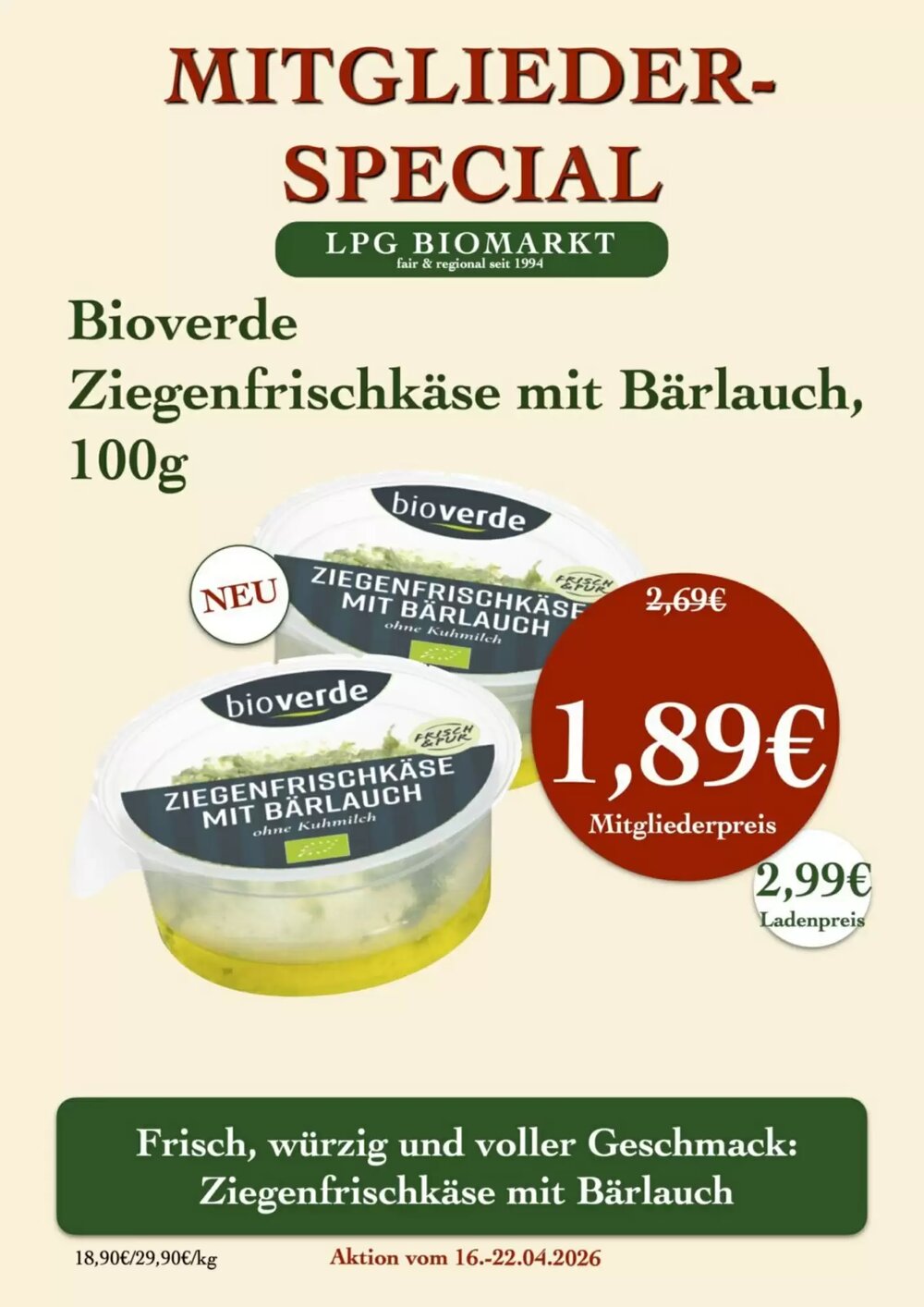 LPG Biomarkt Prospekt (ab 16.04.2026) zum Blättern - Seite 16