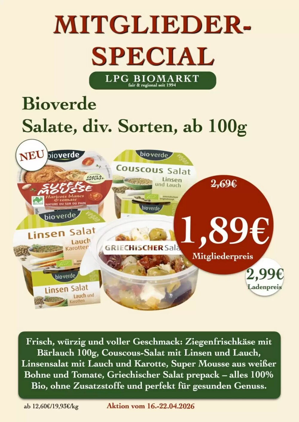 LPG Biomarkt Prospekt (ab 16.04.2026) zum Blättern - Seite 17