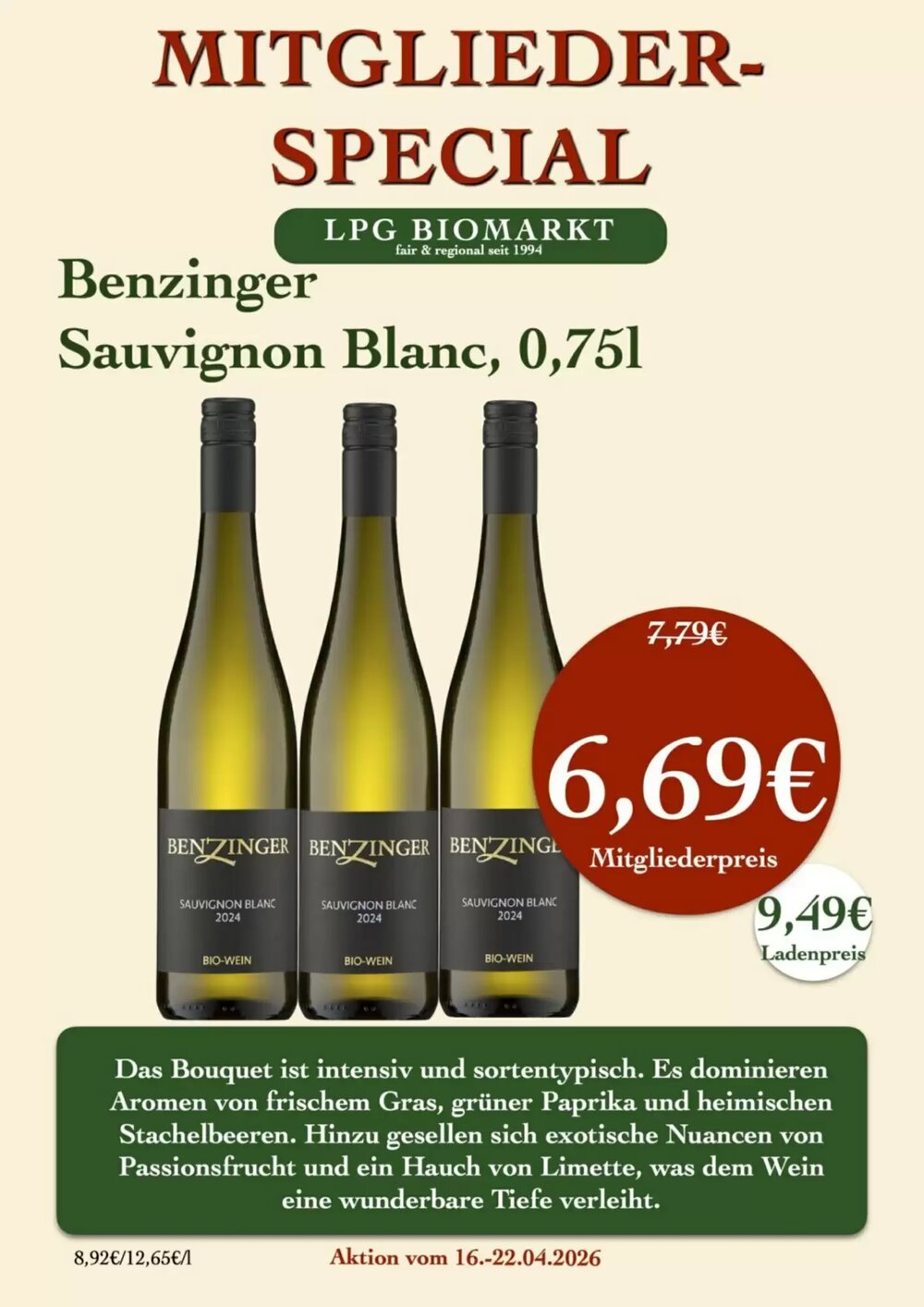 LPG Biomarkt Prospekt (ab 16.04.2026) zum Blättern - Seite 19
