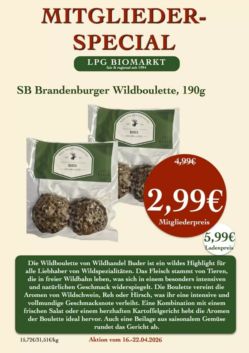 LPG Biomarkt Prospekt (ab 16.04.2026) zum Blättern - Seite 9