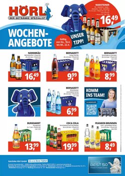 Hörl Getränke Prospekt (ab 16.04.2026) zum Blättern