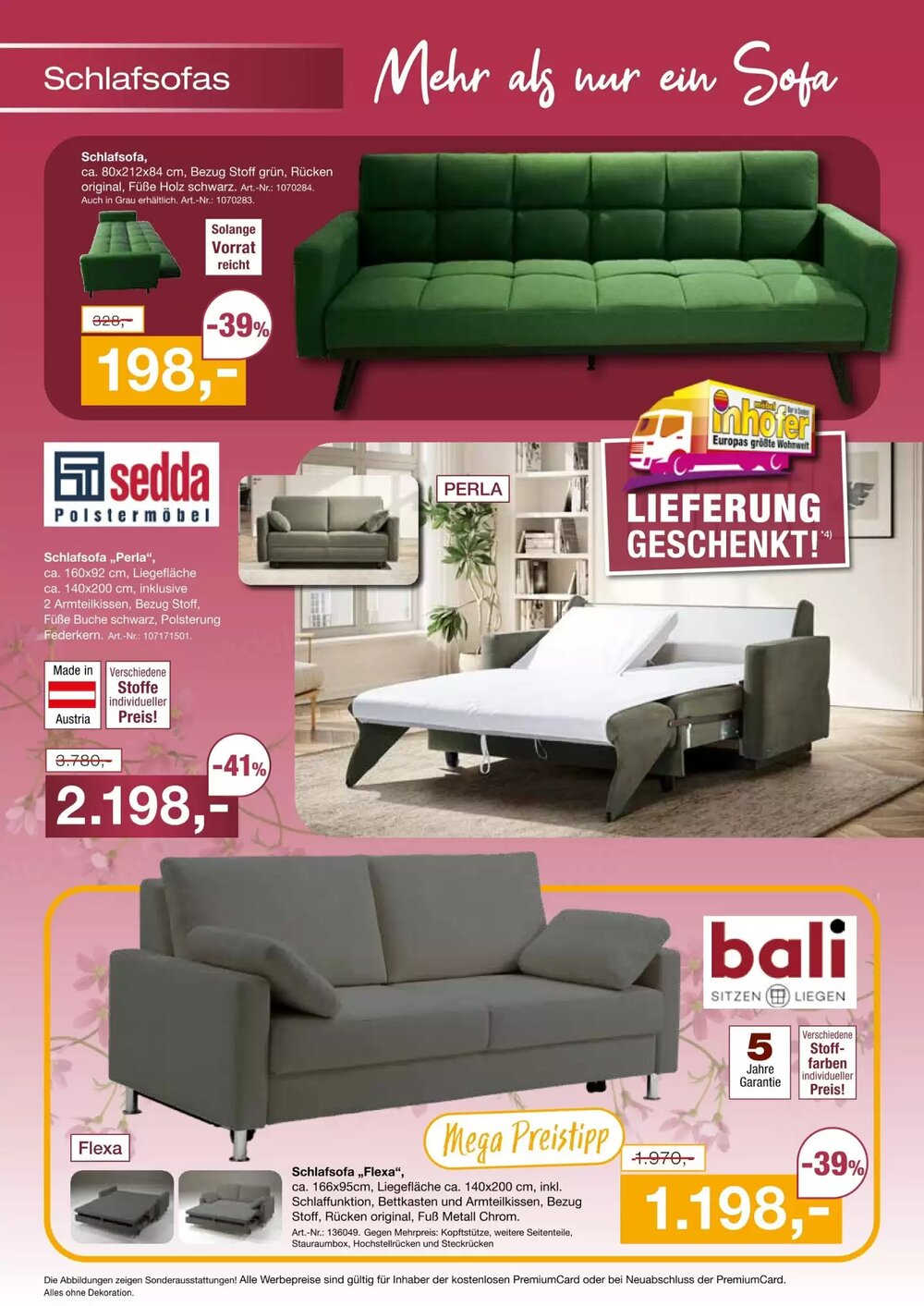 Möbel Inhofer Prospekt (ab 16.04.2026) zum Blättern - Seite 8