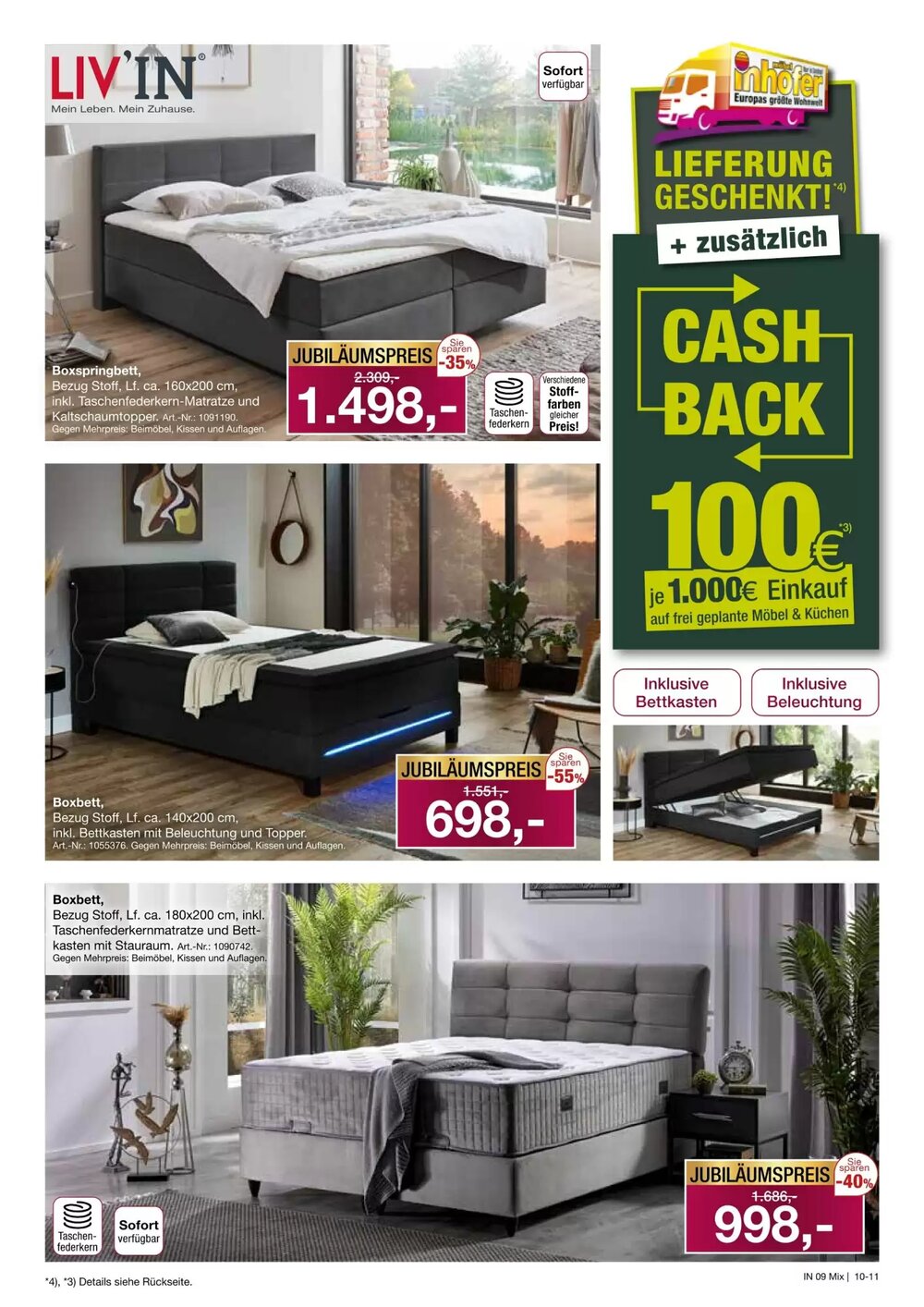 Möbel Inhofer Prospekt (ab 16.04.2026) zum Blättern - Seite 11