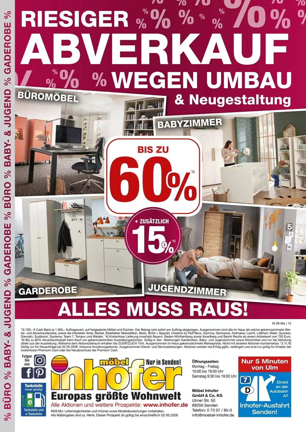 Möbel Inhofer Prospekt (ab 16.04.2026) zum Blättern - Seite 12