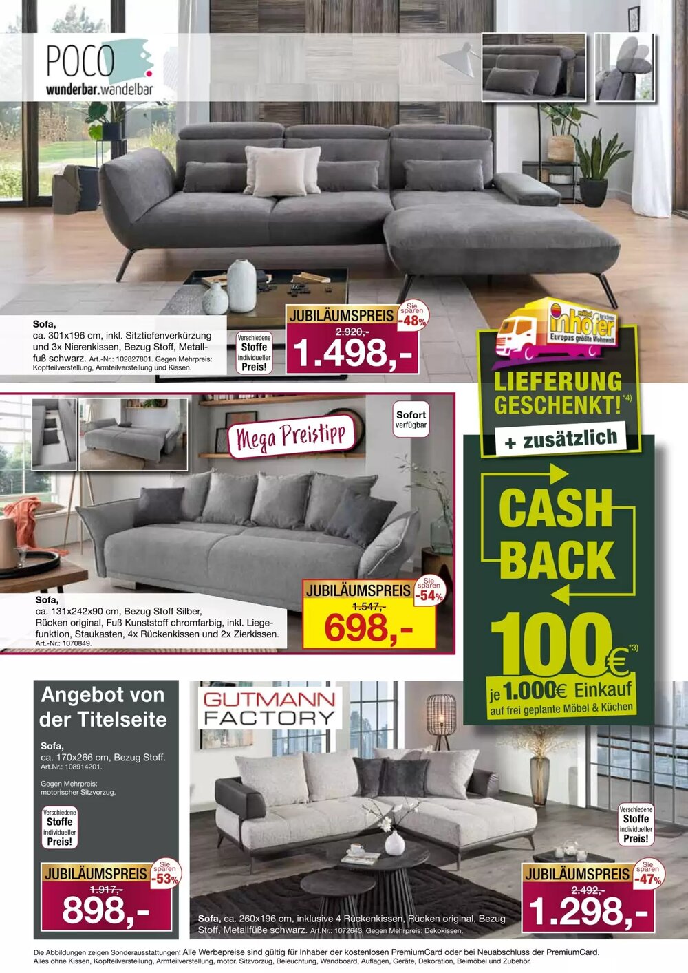 Möbel Inhofer Prospekt (ab 16.04.2026) zum Blättern - Seite 2