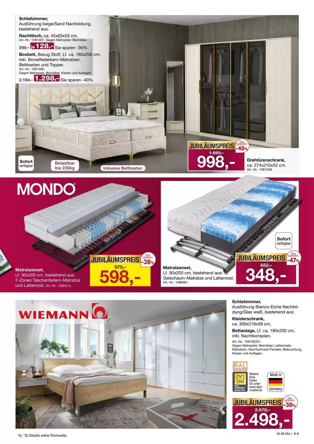 Möbel Inhofer Prospekt (ab 16.04.2026) zum Blättern - Seite 9