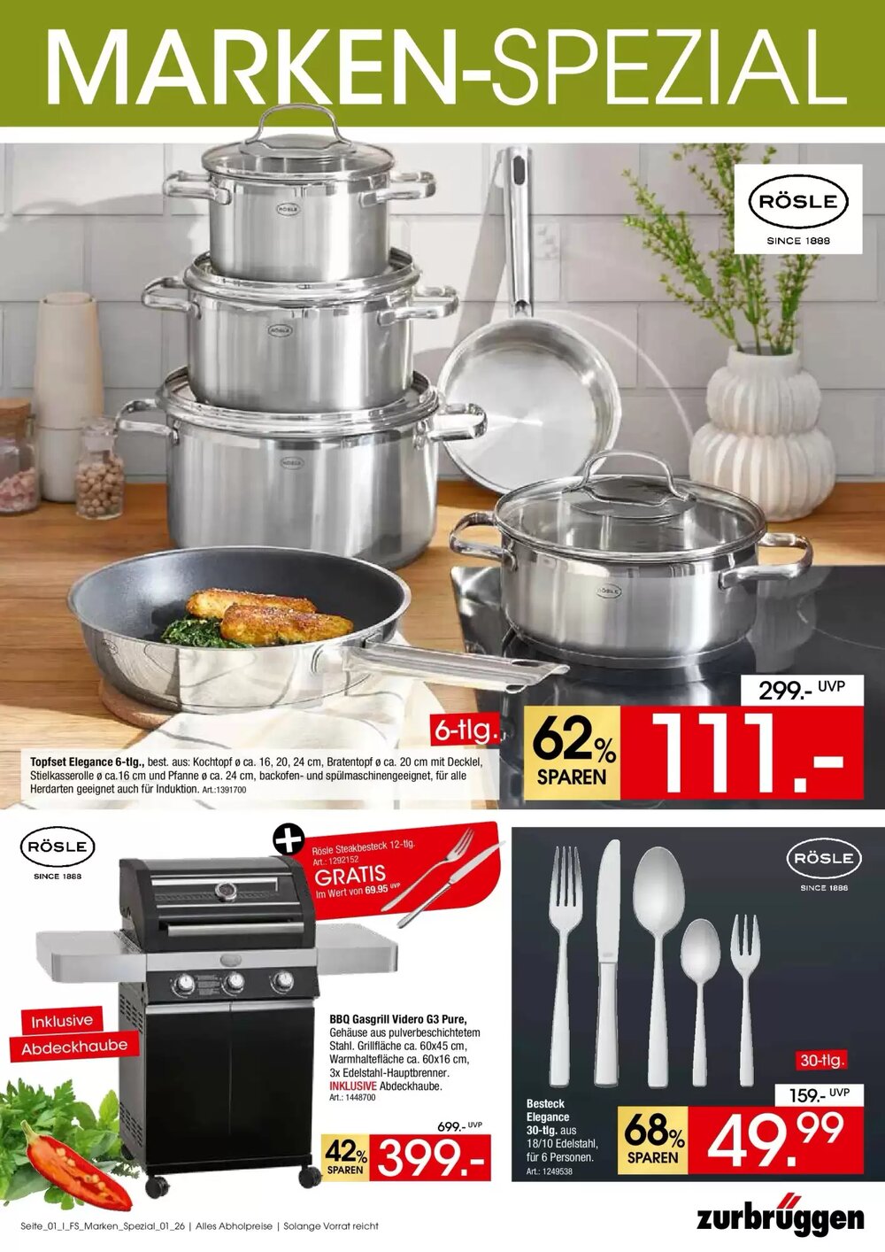 Zurbrüggen Prospekt (ab 16.04.2026) zum Blättern - Seite 1