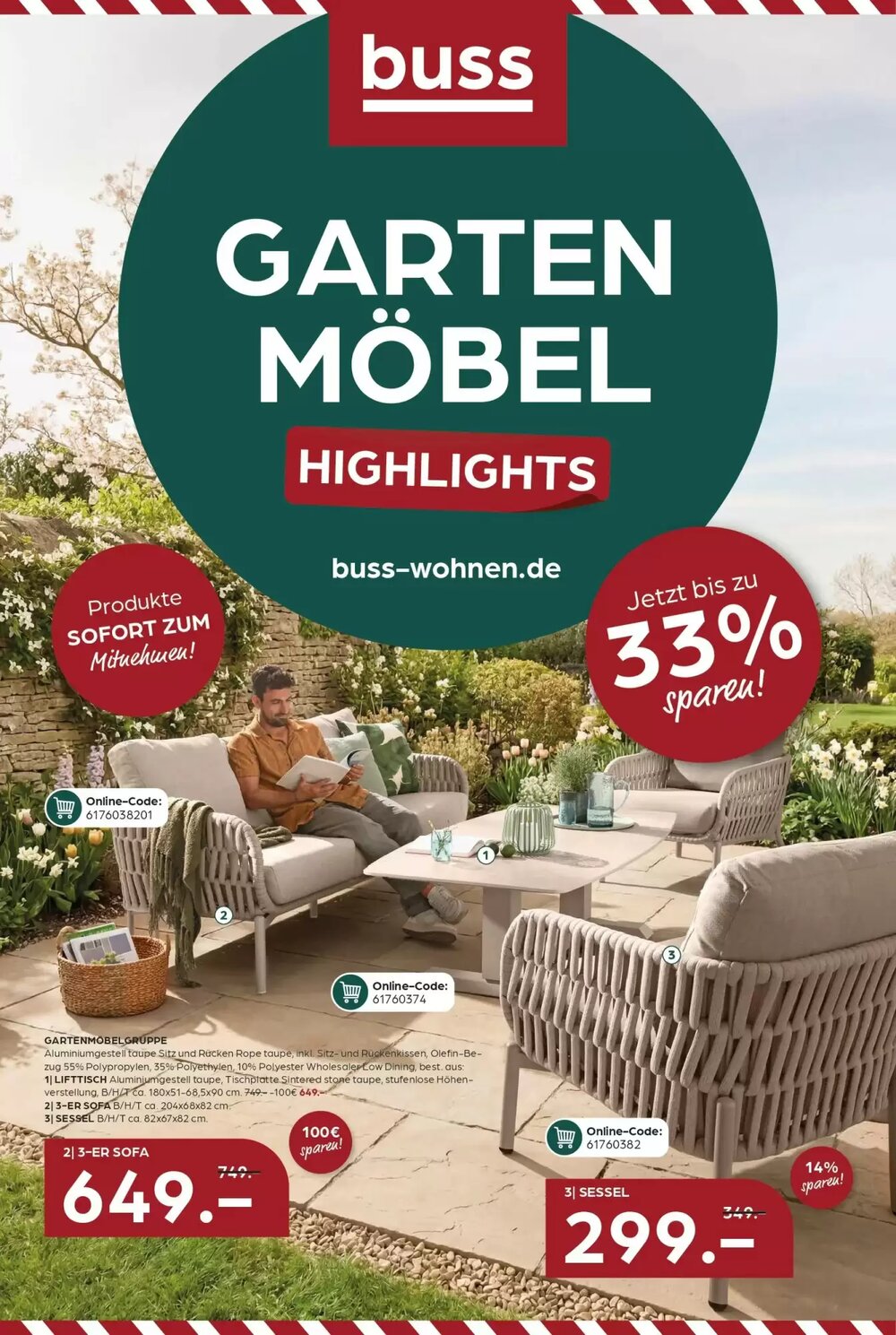 Möbel Buss Prospekt (ab 17.04.2026) zum Blättern - Seite 1