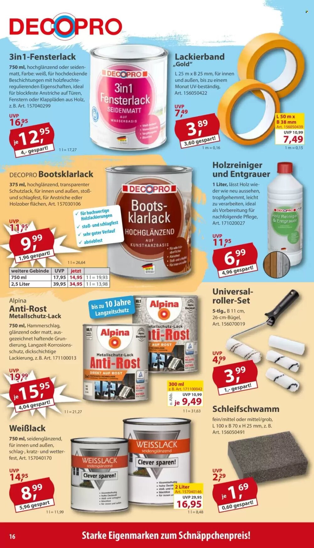 Sonderpreis Baumarkt Prospekt (ab 18.04.2026) zum Blättern - Seite 16