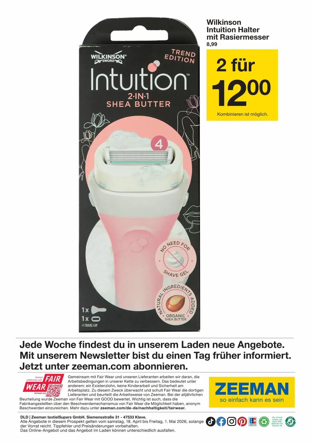 Zeeman Prospekt (ab 18.04.2026) zum Blättern - Seite 33