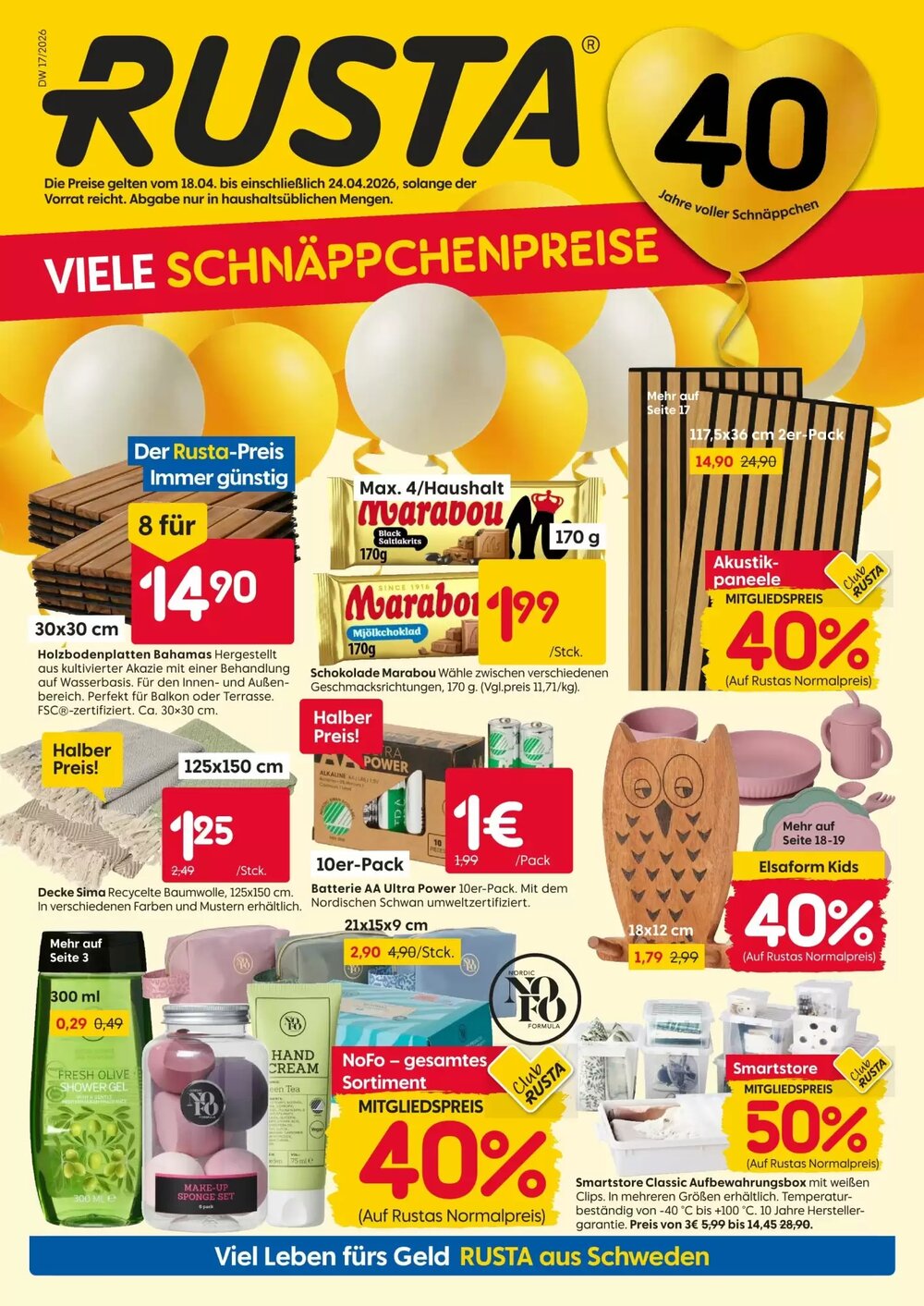 Rusta Prospekt (ab 18.04.2026) zum Blättern - Seite 1