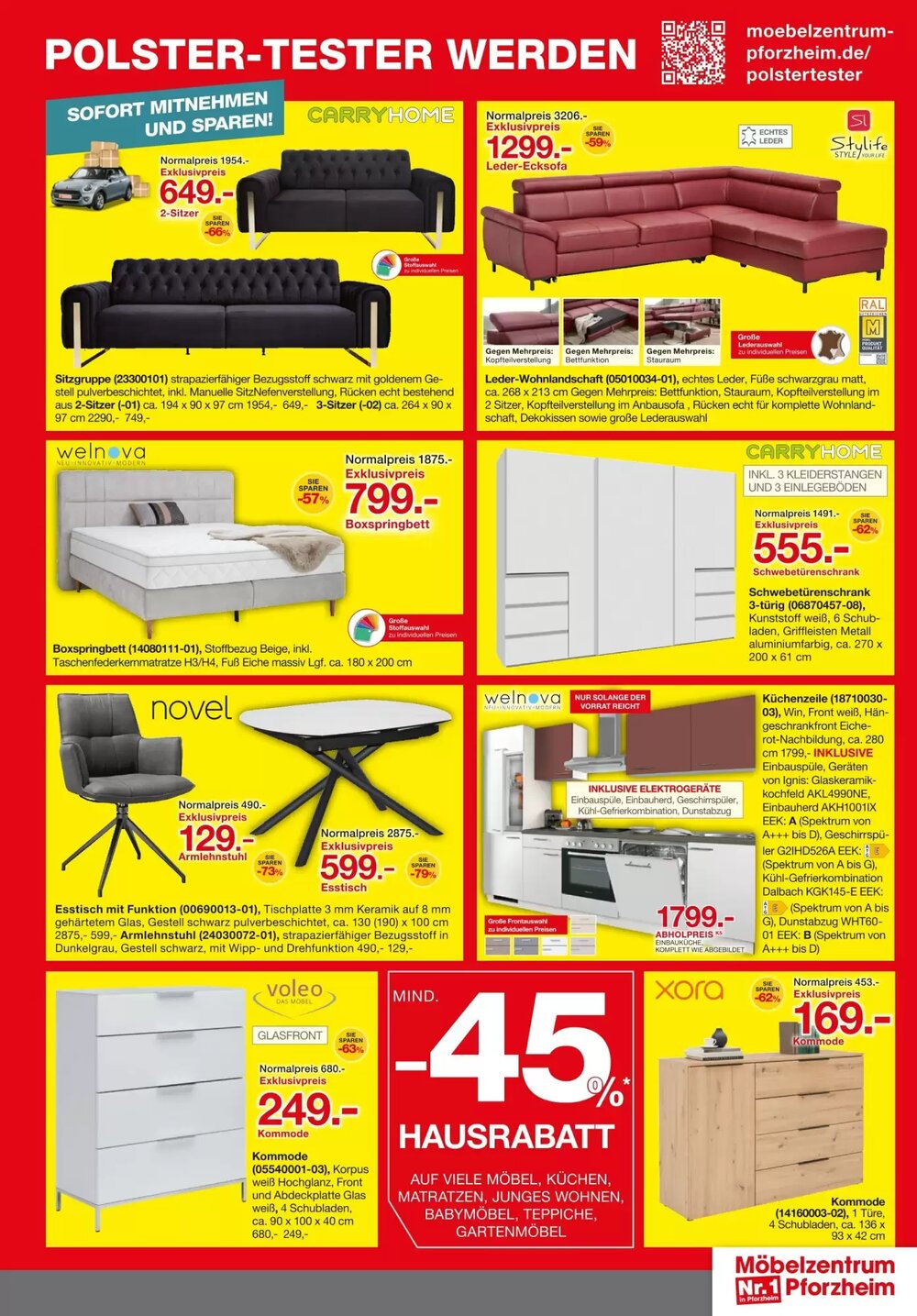 Möbelzentrum Pforzheim Prospekt (ab 18.04.2026) zum Blättern - Seite 3