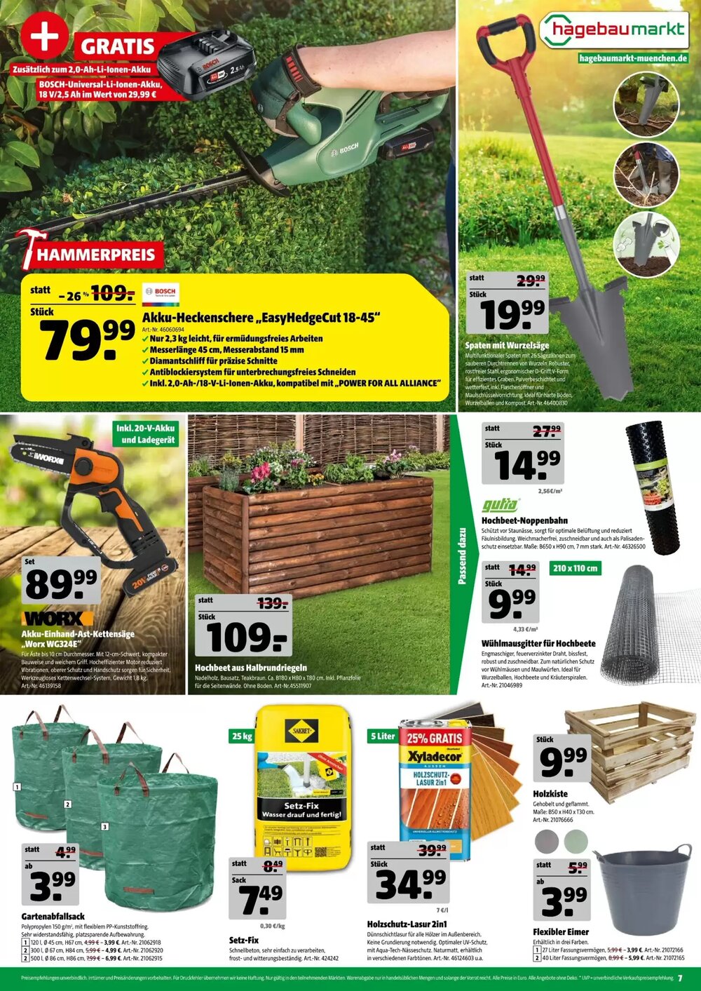 Hagebau Prospekt (ab 18.04.2026) zum Blättern - Seite 7