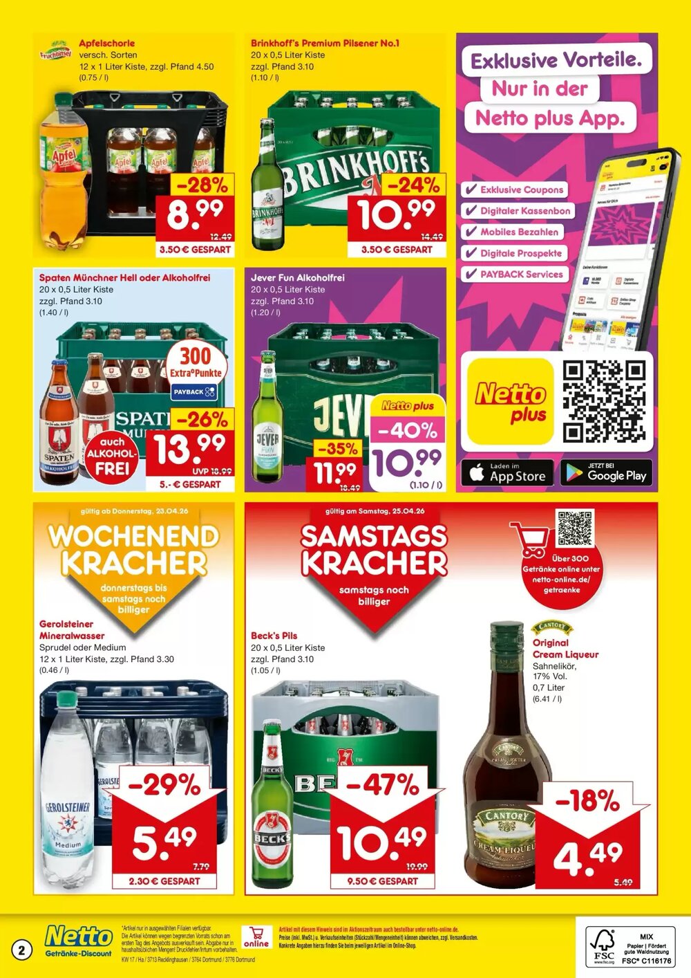 Netto Getränke Discount Prospekt (ab 19.04.2026) zum Blättern - Seite 2