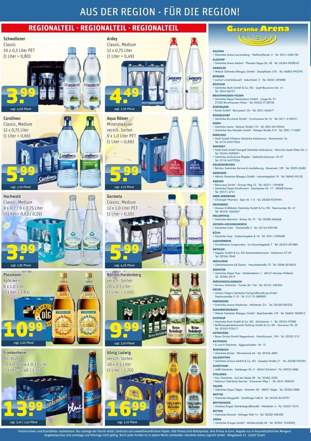 Getränke Arena Prospekt (ab 19.04.2026) zum Blättern - Seite 4