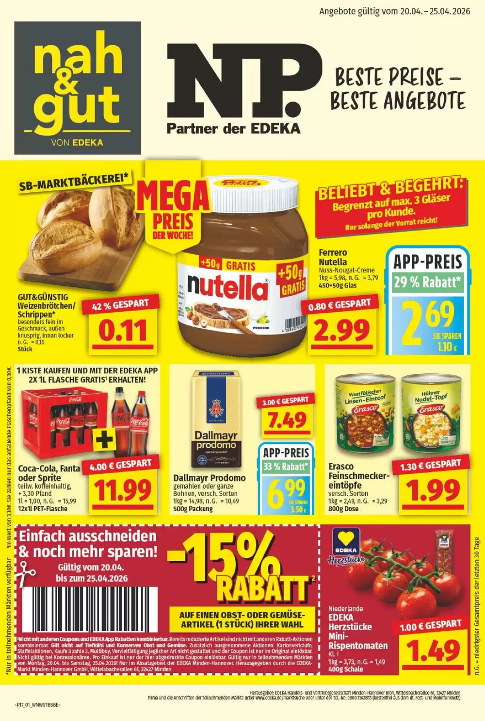 NP Discount Prospekt (ab 19.04.2026) zum Blättern - Seite 1