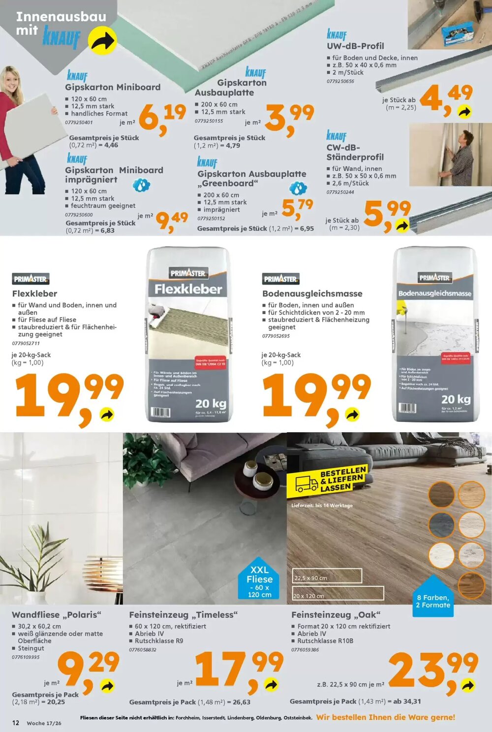 Globus Baumarkt Prospekt (ab 19.04.2026) zum Blättern - Seite 12