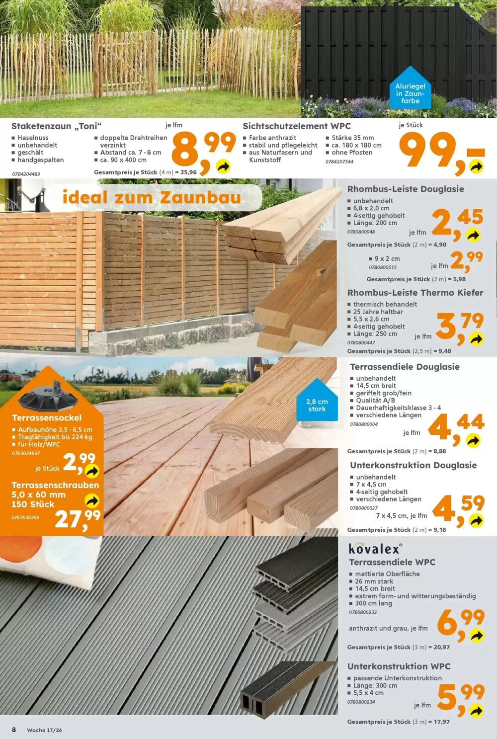 Globus Baumarkt Prospekt (ab 19.04.2026) zum Blättern - Seite 8