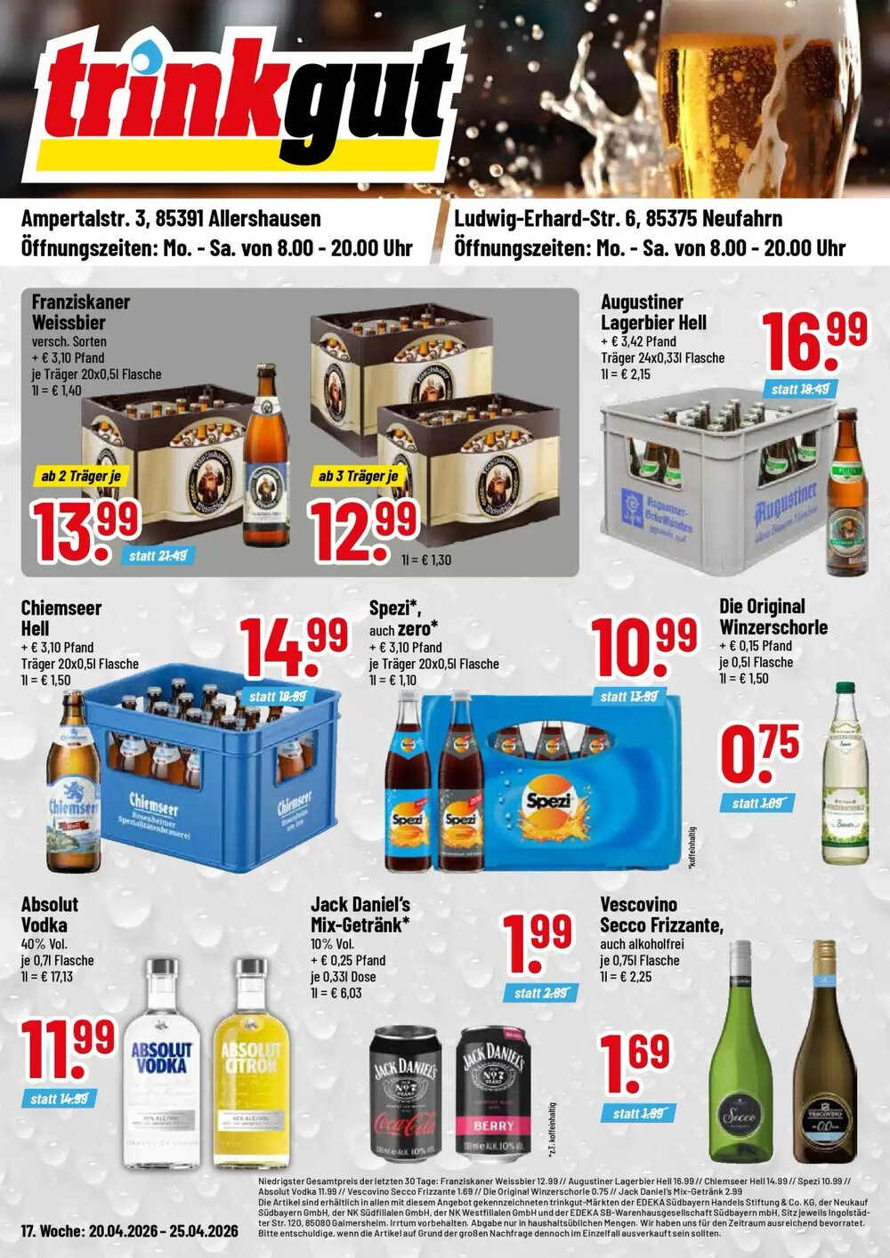 trinkgut Prospekt (ab 19.04.2026) zum Blättern - Seite 1