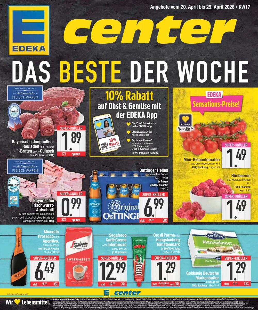 E-Center Prospekt (ab 19.04.2026) zum Blättern - Seite 1