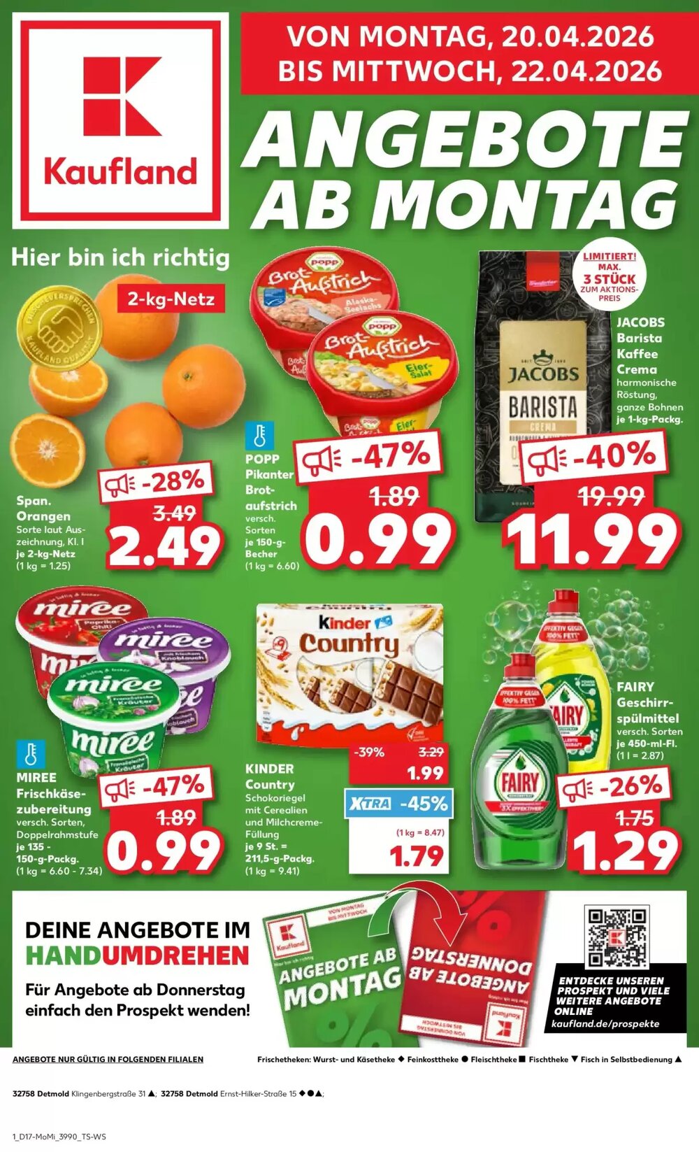 Kaufland Prospekt (ab 19.04.2026) zum Blättern - Seite 1