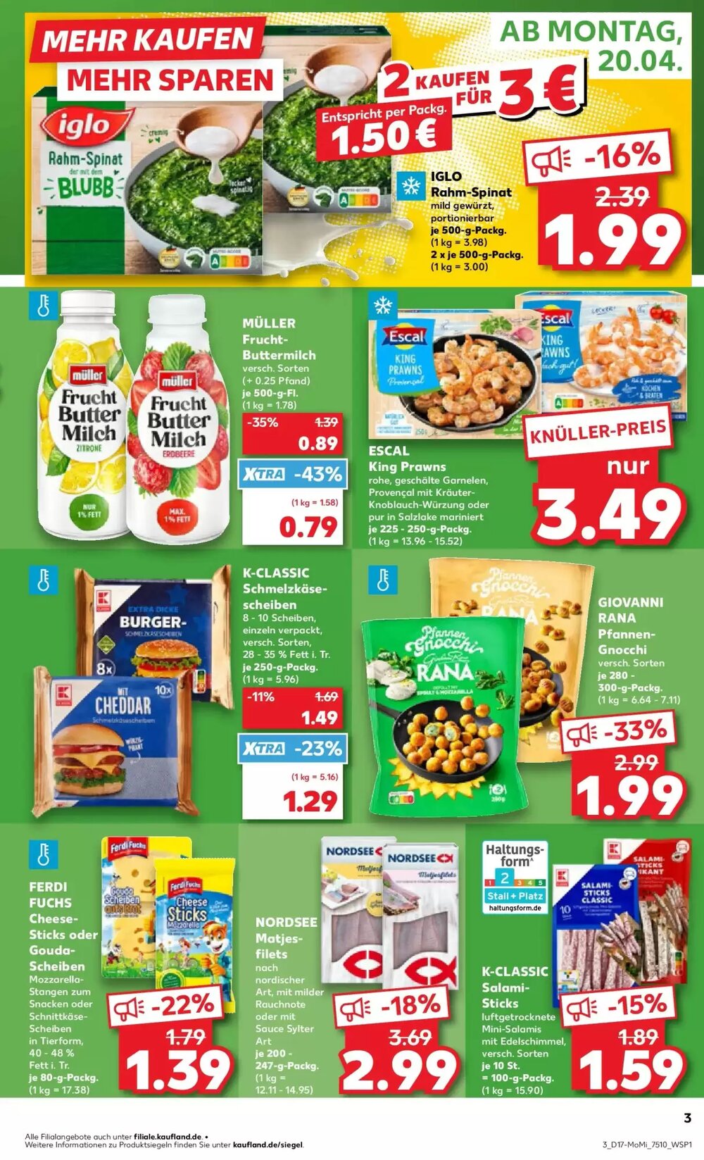 Kaufland Prospekt (ab 19.04.2026) zum Blättern - Seite 3