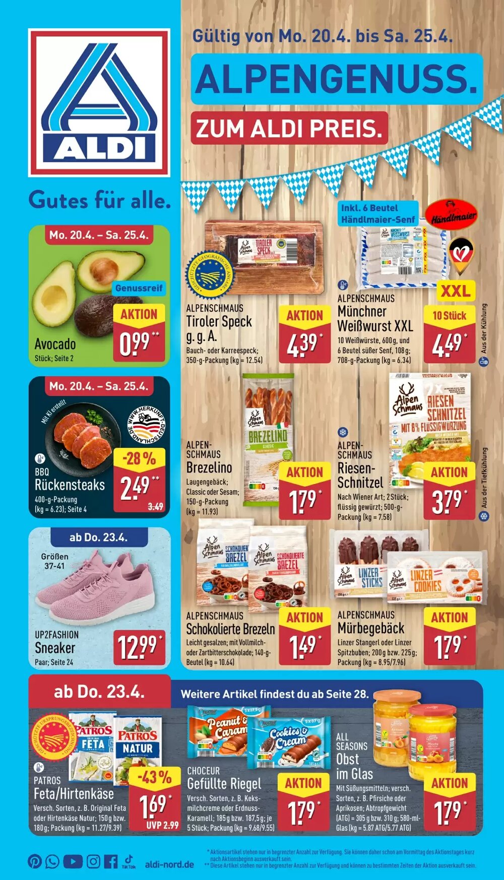 Aldi Nord Prospekt (ab 20.04.2026) zum Blättern - Seite 1