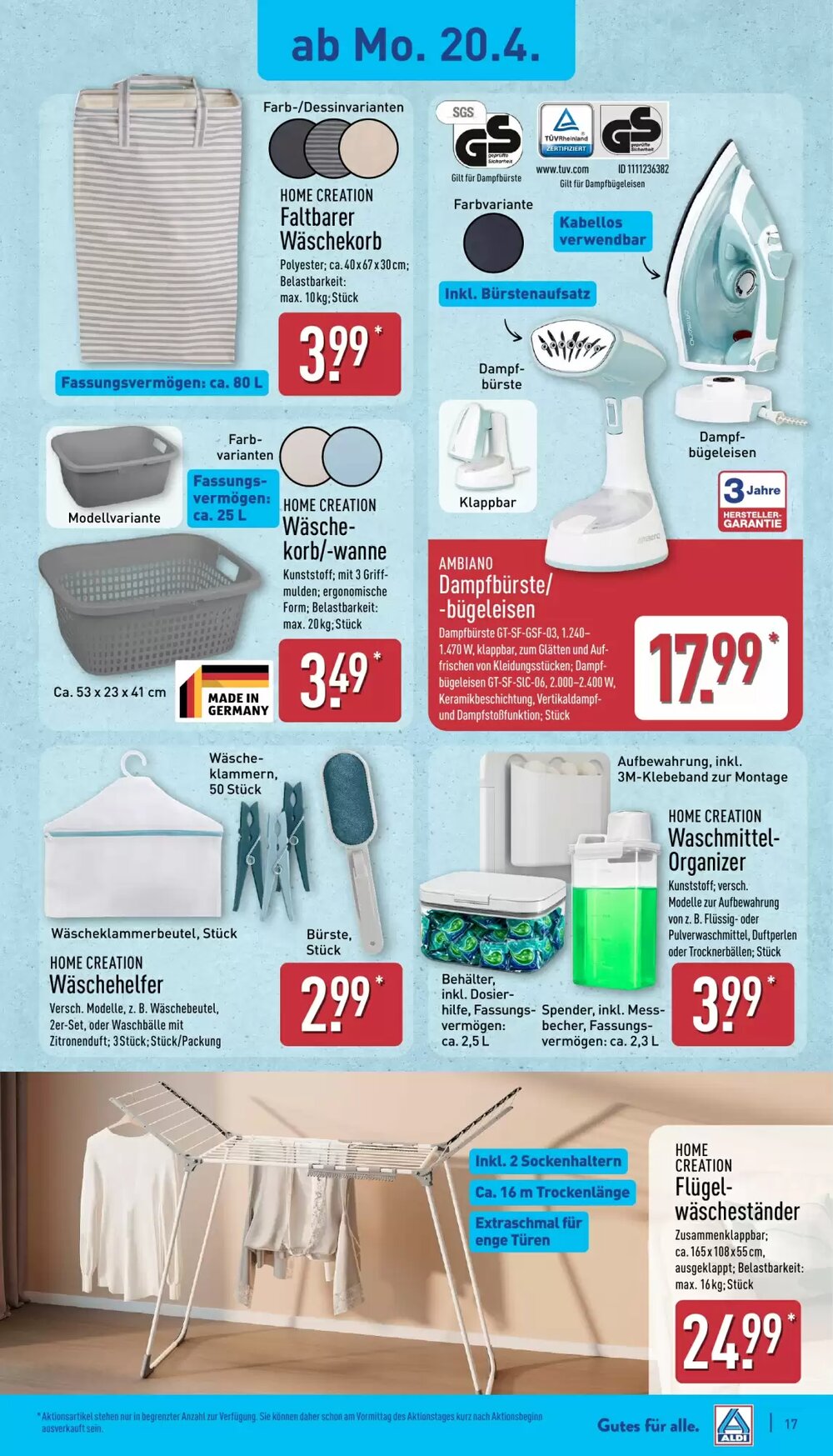 Aldi Nord Prospekt (ab 20.04.2026) zum Blättern - Seite 17