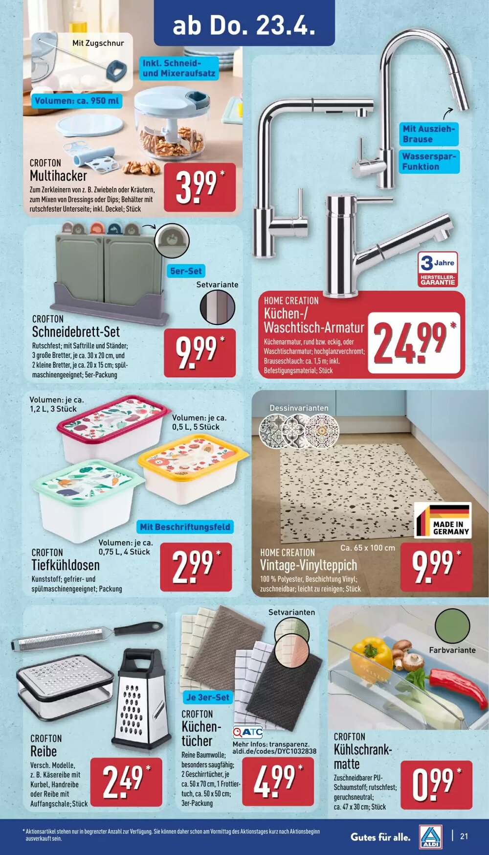 Aldi Nord Prospekt (ab 20.04.2026) zum Blättern - Seite 21