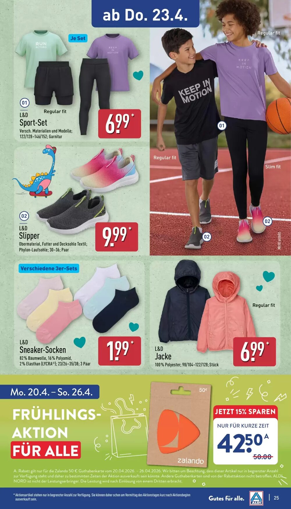 Aldi Nord Prospekt (ab 20.04.2026) zum Blättern - Seite 25