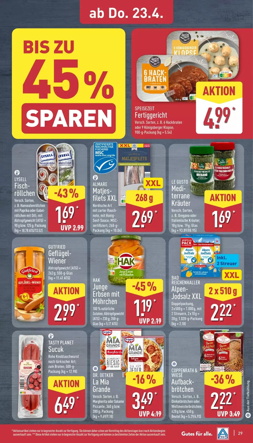 Aldi Nord Prospekt (ab 20.04.2026) zum Blättern - Seite 29