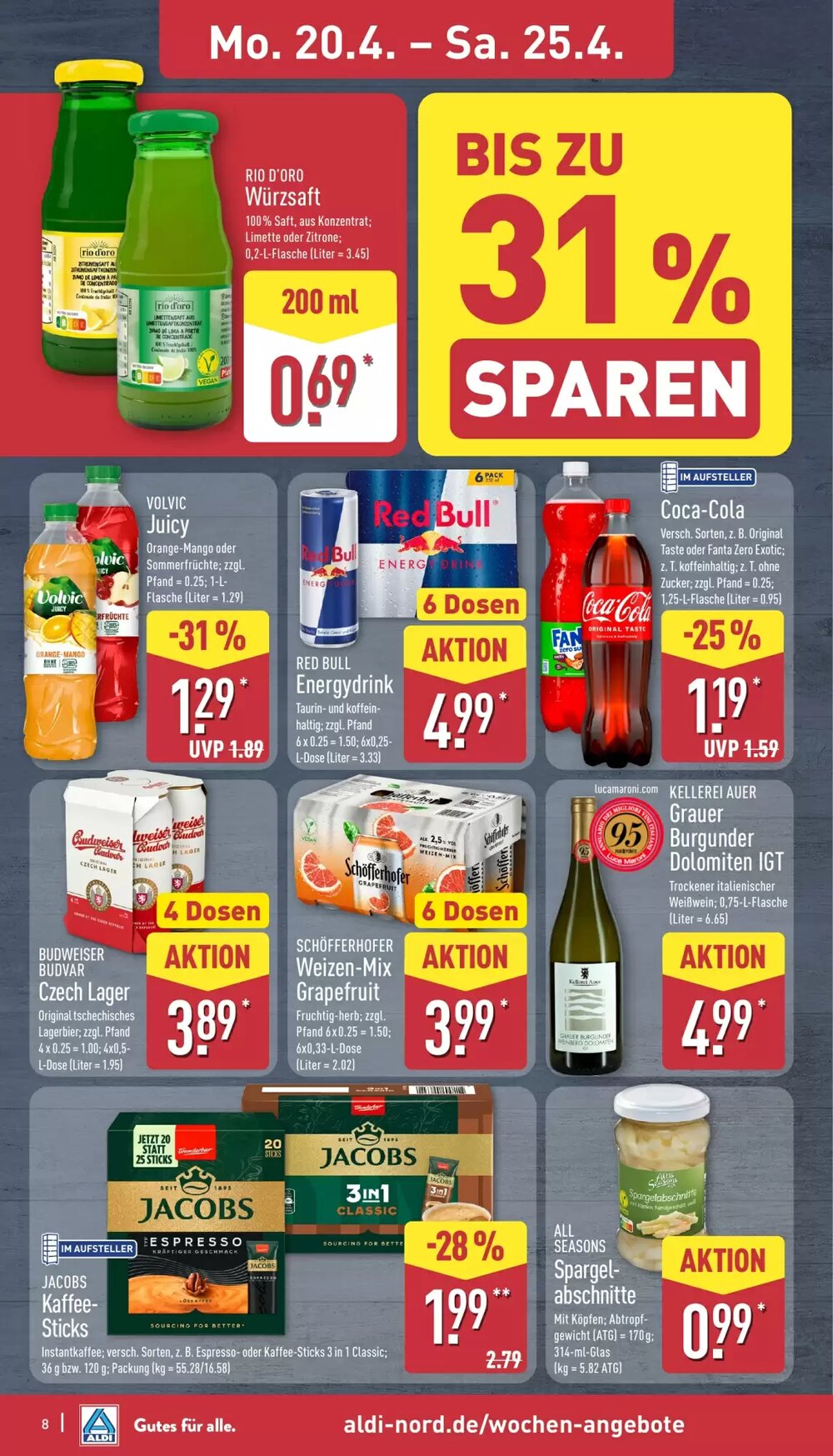 Aldi Nord Prospekt (ab 20.04.2026) zum Blättern - Seite 8