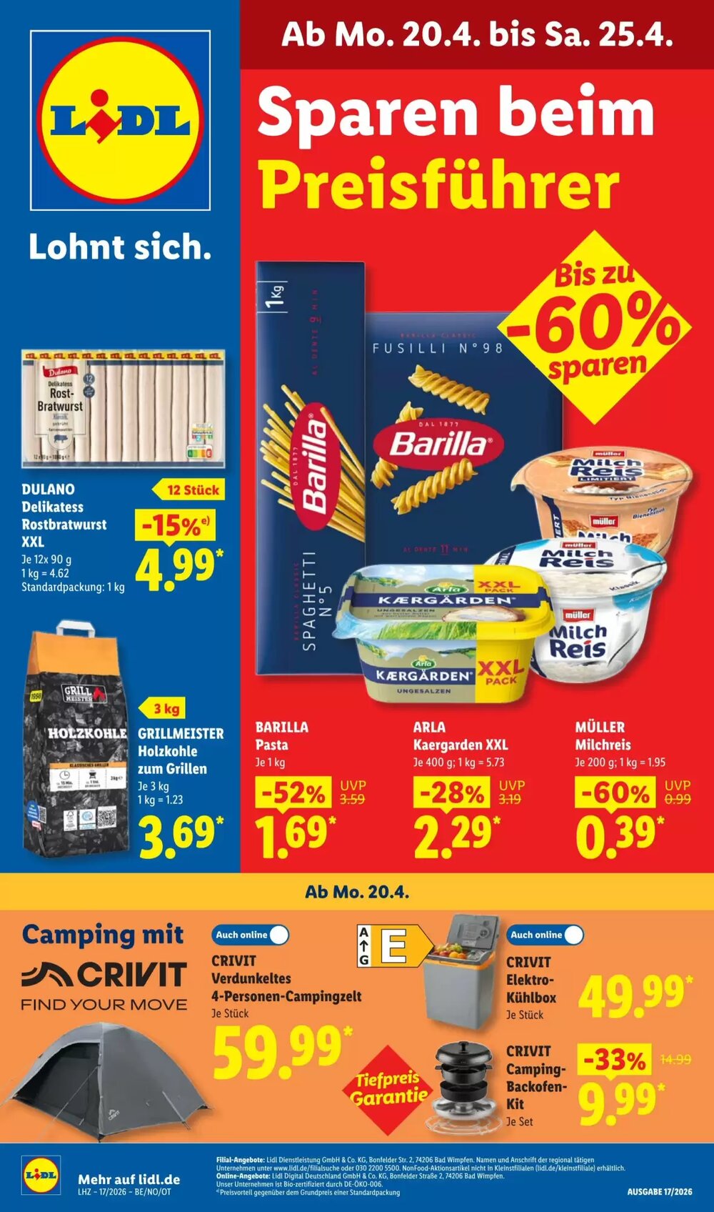 Lidl Prospekt (ab 20.04.2026) zum Blättern - Seite 1