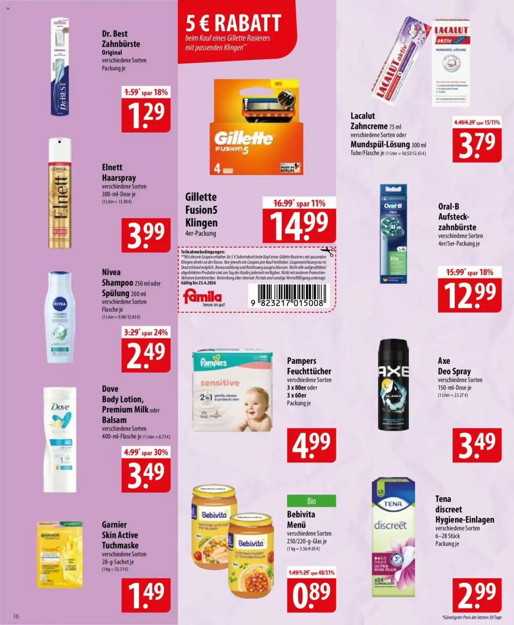 Famila Nord Ost Prospekt (ab 20.04.2026) zum Blättern - Seite 16