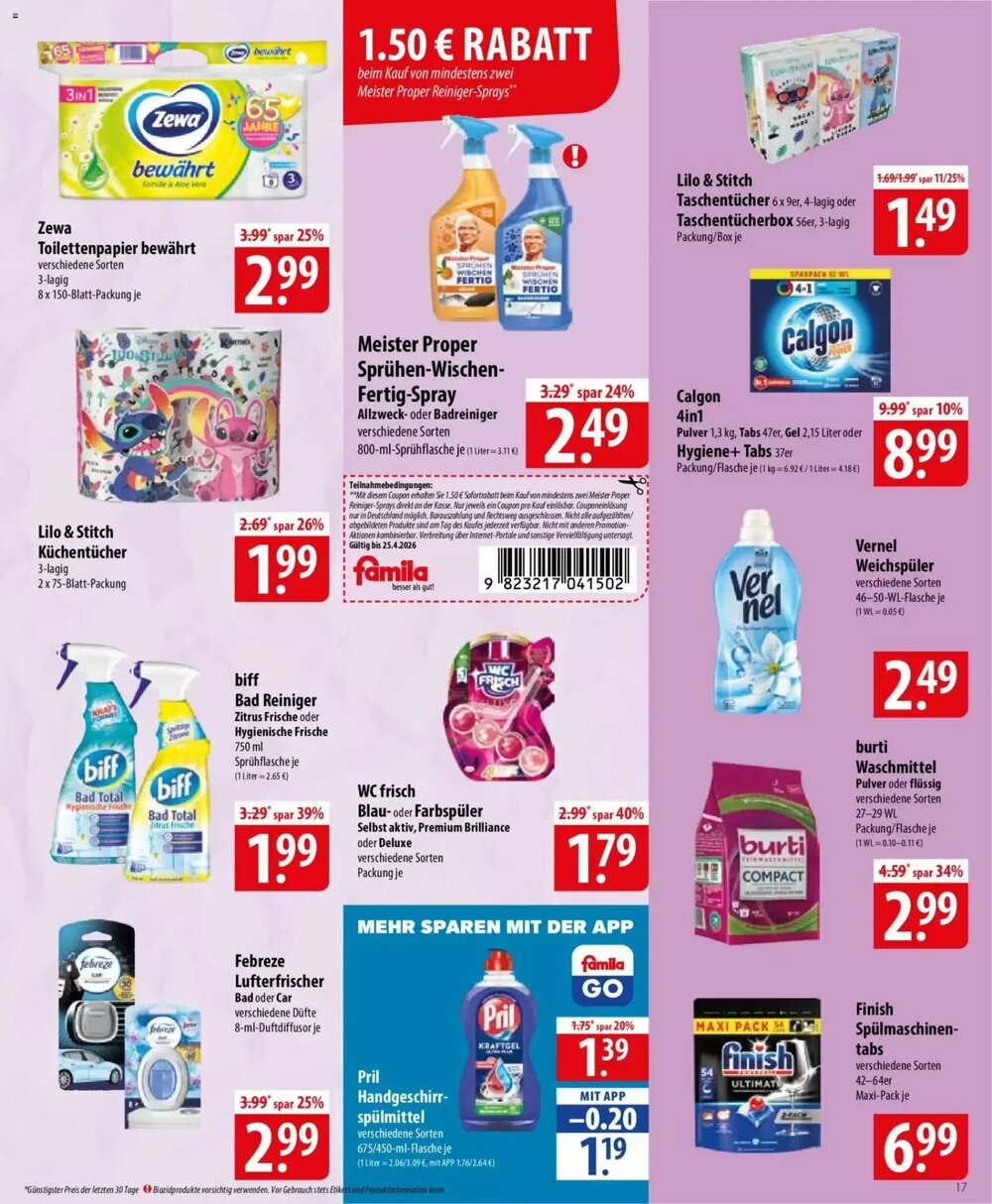 Famila Nord Ost Prospekt (ab 20.04.2026) zum Blättern - Seite 17