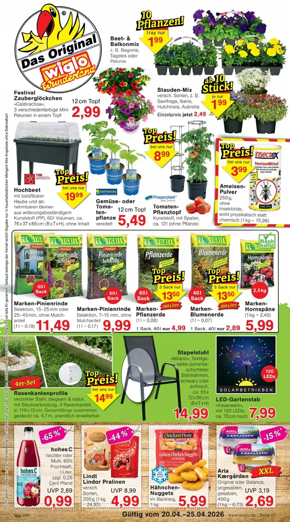 Wiglo Wunderland Prospekt (ab 20.04.2026) zum Blättern - Seite 1