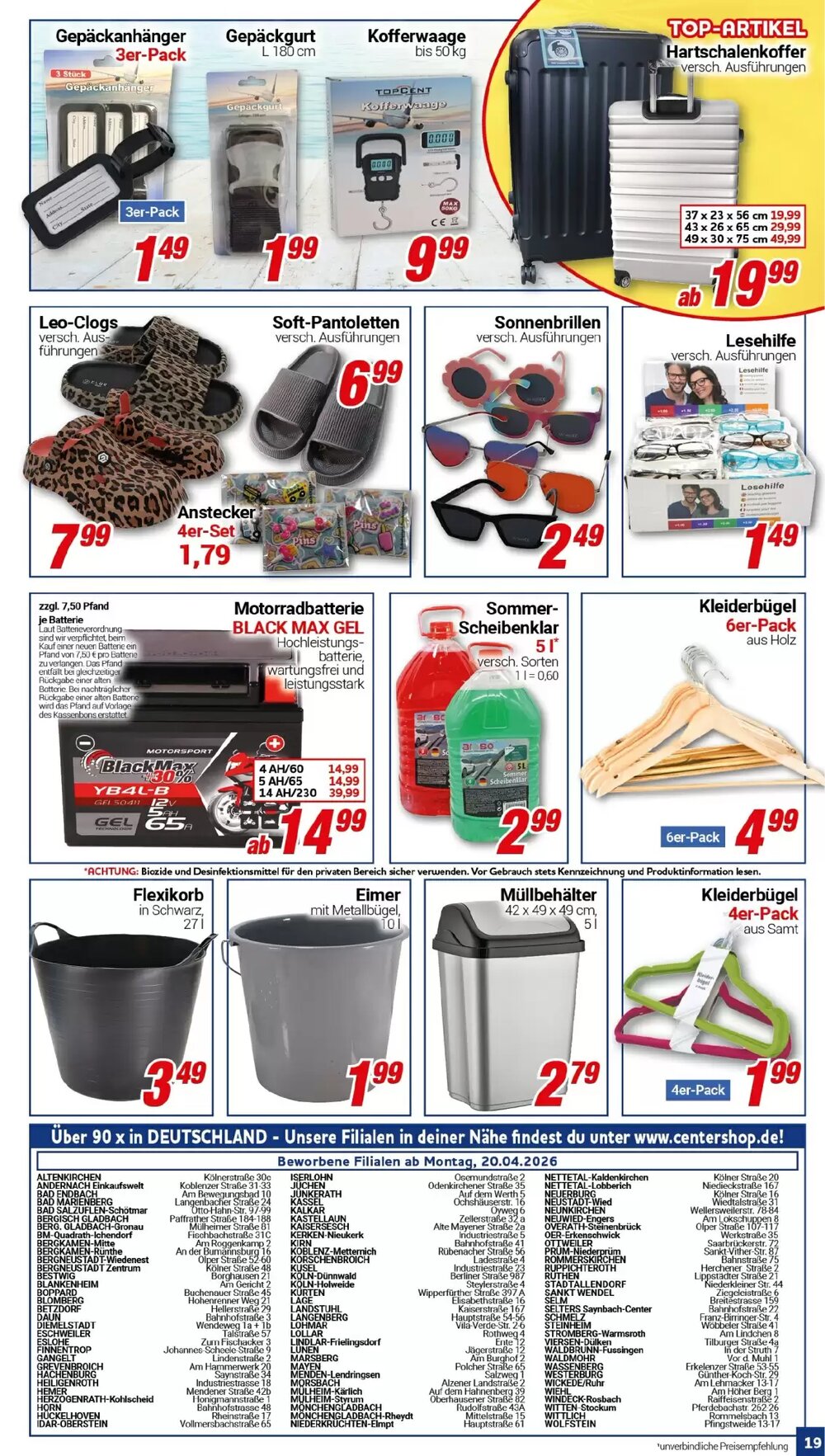 CENTERSHOP Prospekt (ab 20.04.2026) zum Blättern - Seite 19