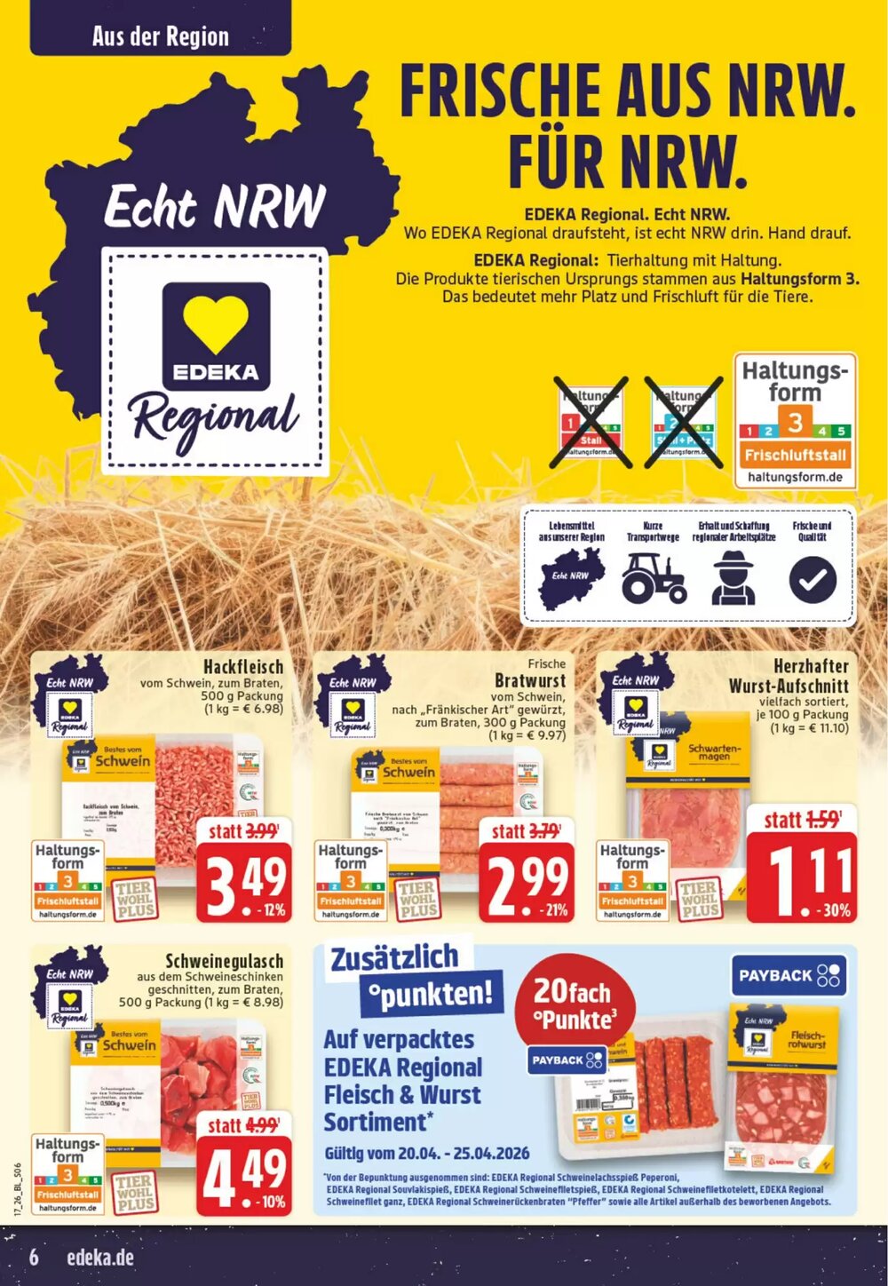 EDEKA Vogl Prospekt (ab 20.04.2026) zum Blättern - Seite 6