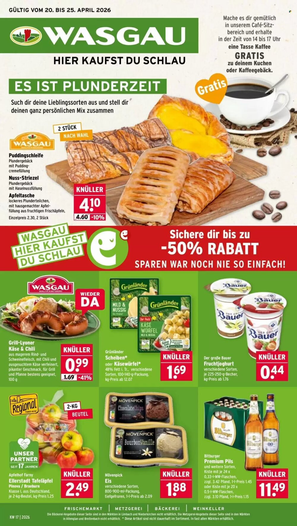 Wasgau Prospekt (ab 20.04.2026) zum Blättern - Seite 1