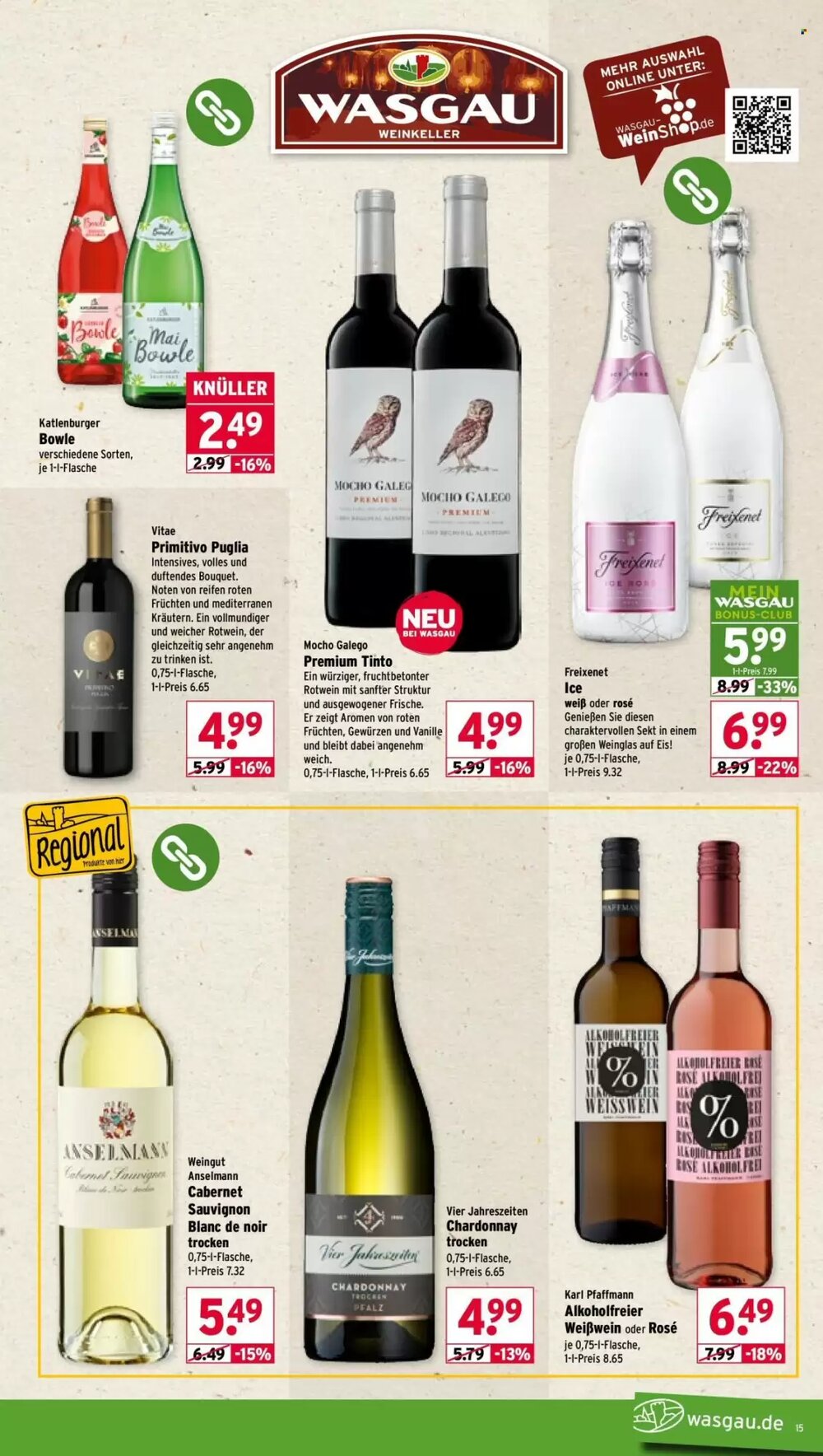Wasgau Prospekt (ab 20.04.2026) zum Blättern - Seite 15
